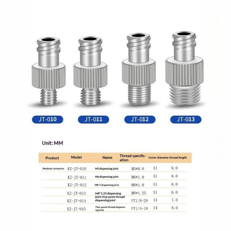 Luer Tracheal Fitting Connector M5 M6 M8 G1/8 G1/4 Male Female Double Thread for Pneumatic Air Hose Connection