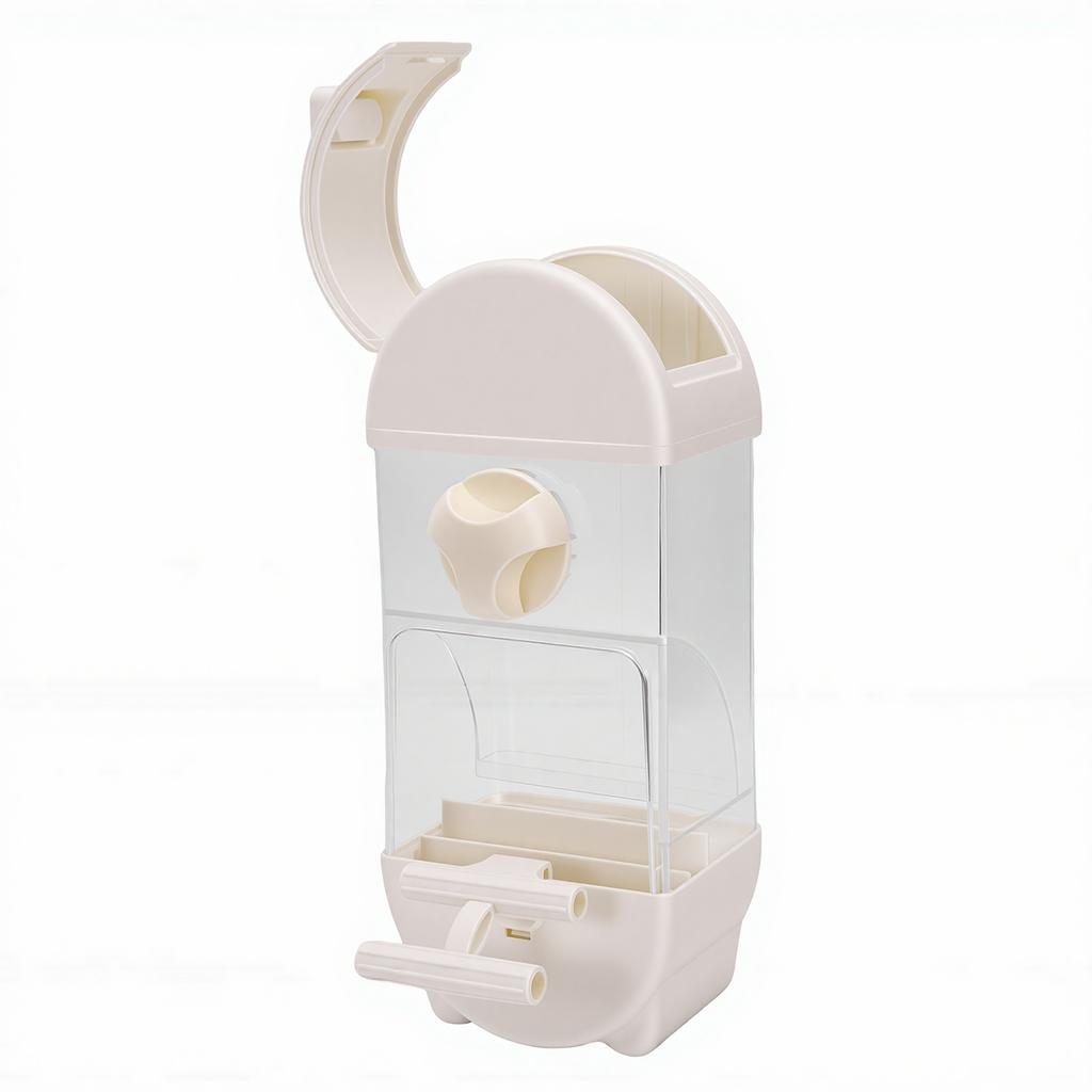 Automatic Bird Feeder Spill Proof 800ml Plastic Hanging Bird Cage Feeder for Parrot Parakeets Lovebirds