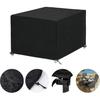 125 x 125 x 74 cm Funda Para Muebles De Jardín, Funda Para Conjuntos De Muebles Con Cordón Impermeable Transpirable