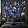 Personalized Tapestry Wall Hanging FC Zürich Pattern Art Background Cloth