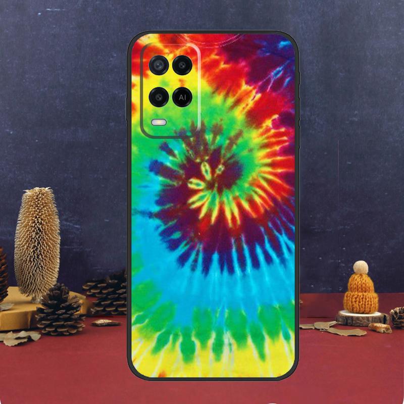 Trippy Tie Dye Hippie Art Case For Oppo A60 A80 A40 A6 A5 Pro A15 A16 A17 A57 A94 A74 A54 A76 A96 A18 A38 A58 A78 A98
