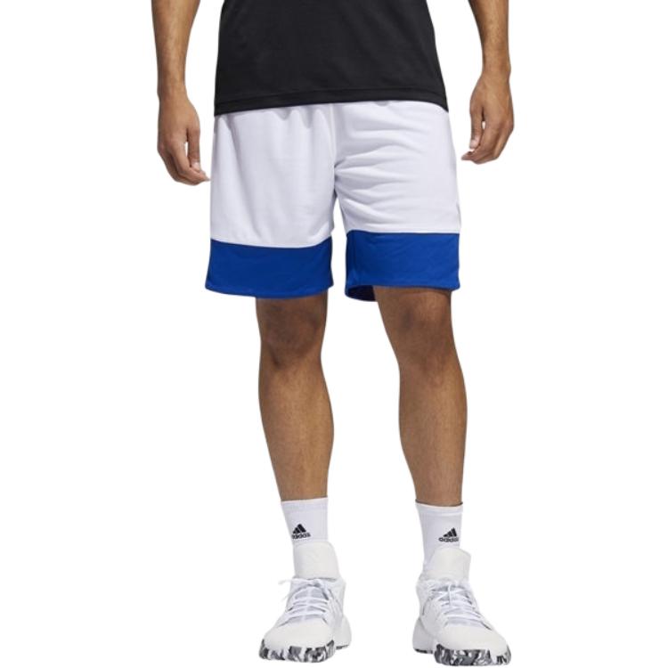 adidas Reversible Color Block Basketball Training Shorts Men Shorts Blue DY6601