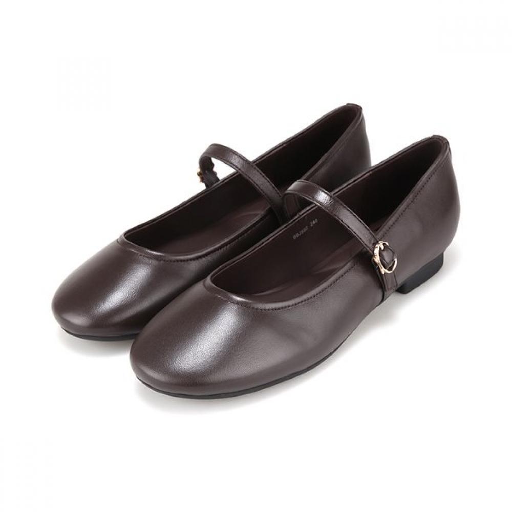 Barbara Mary Jane Flats Black 2cm Bbj592