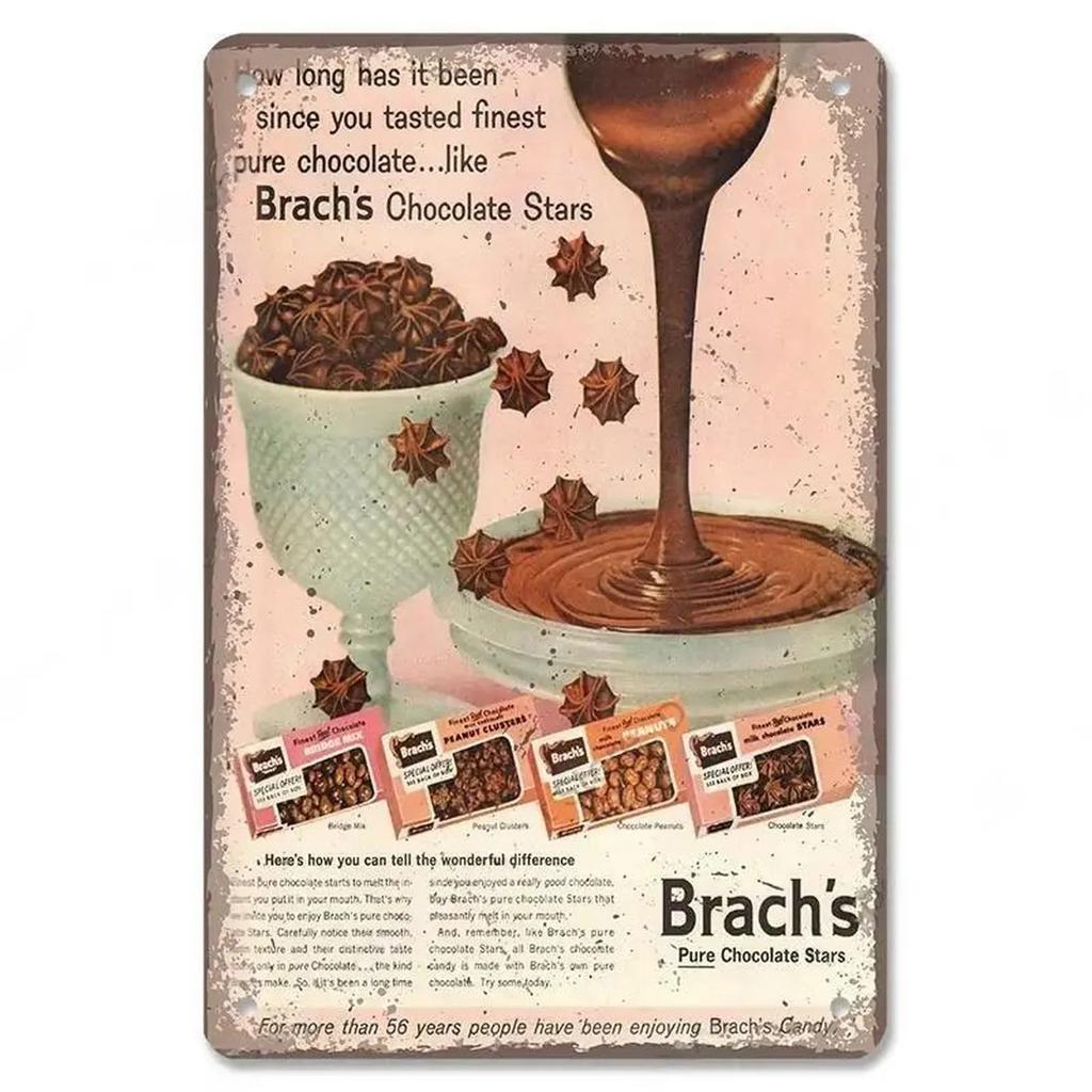 Metal Tin Signs Chocolate Milk Wall Decoration Plaque Vintage Art Poster Iron Painting for Man Cave Home Cafe Garden Club Bar
