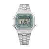 Casio A168wa 3aydf  A168wa 3a  Digital Square Vintage Retro Public Metal Watch