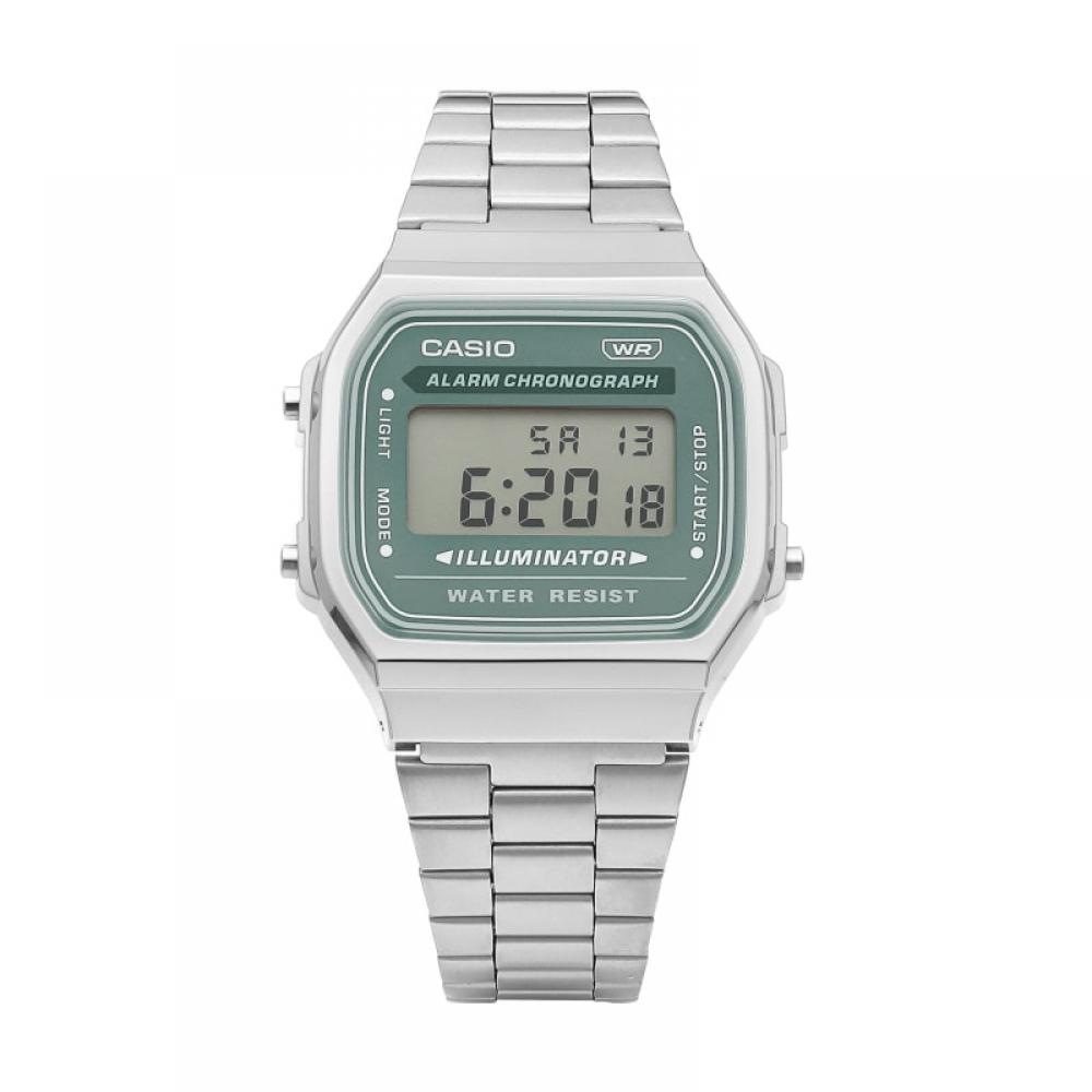 Casio A168wa 3aydf  A168wa 3a  Digital Square Vintage Retro Public Metal Watch