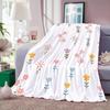 Pastelthinstemflowerditsy Throw Lightweight 240G Flannel Blanket Soft Skin-Friendly For Summer Cooling