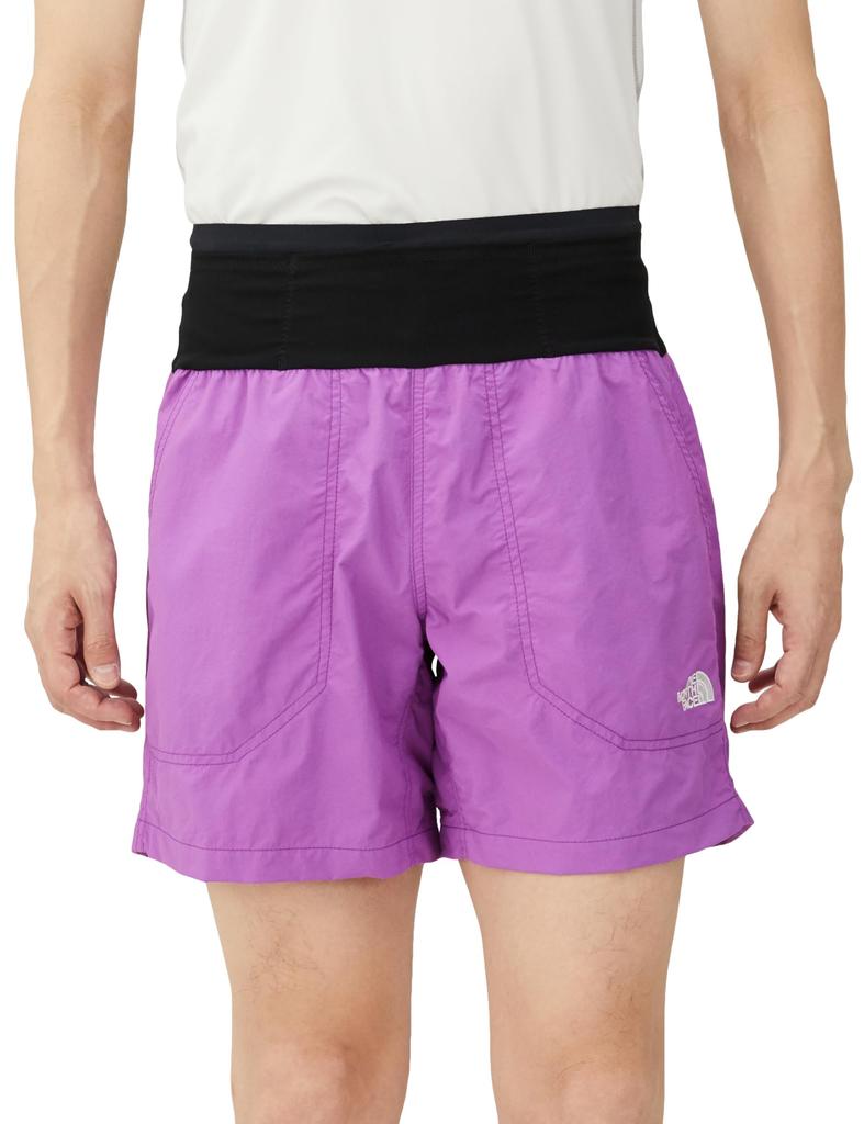 The North Face Free Run Size S Men's Shorts, Water-Repellent, Aubergine,