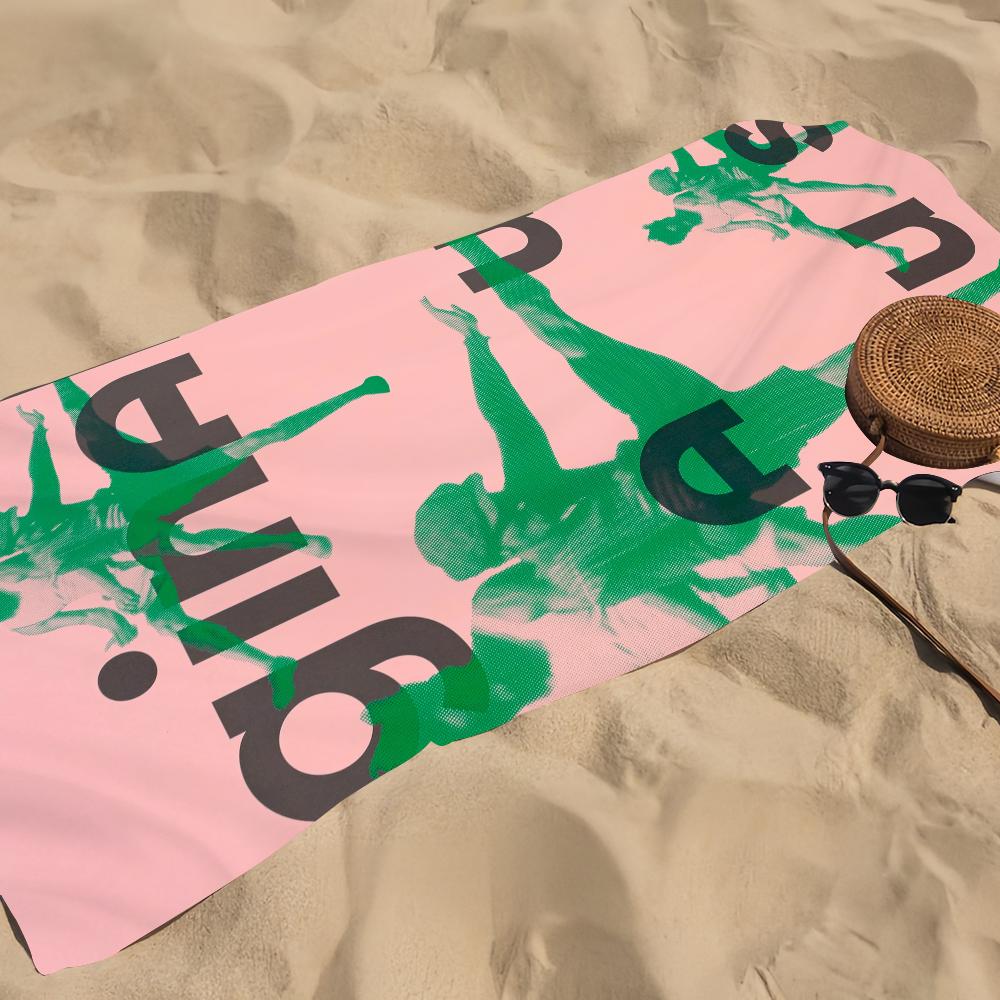 Towel Gift B-Bauhaus Words For Quote Travel Gym Sauna Travel Spa Shower Camping Quick Dry Sports Beach Towels Soft Pool
