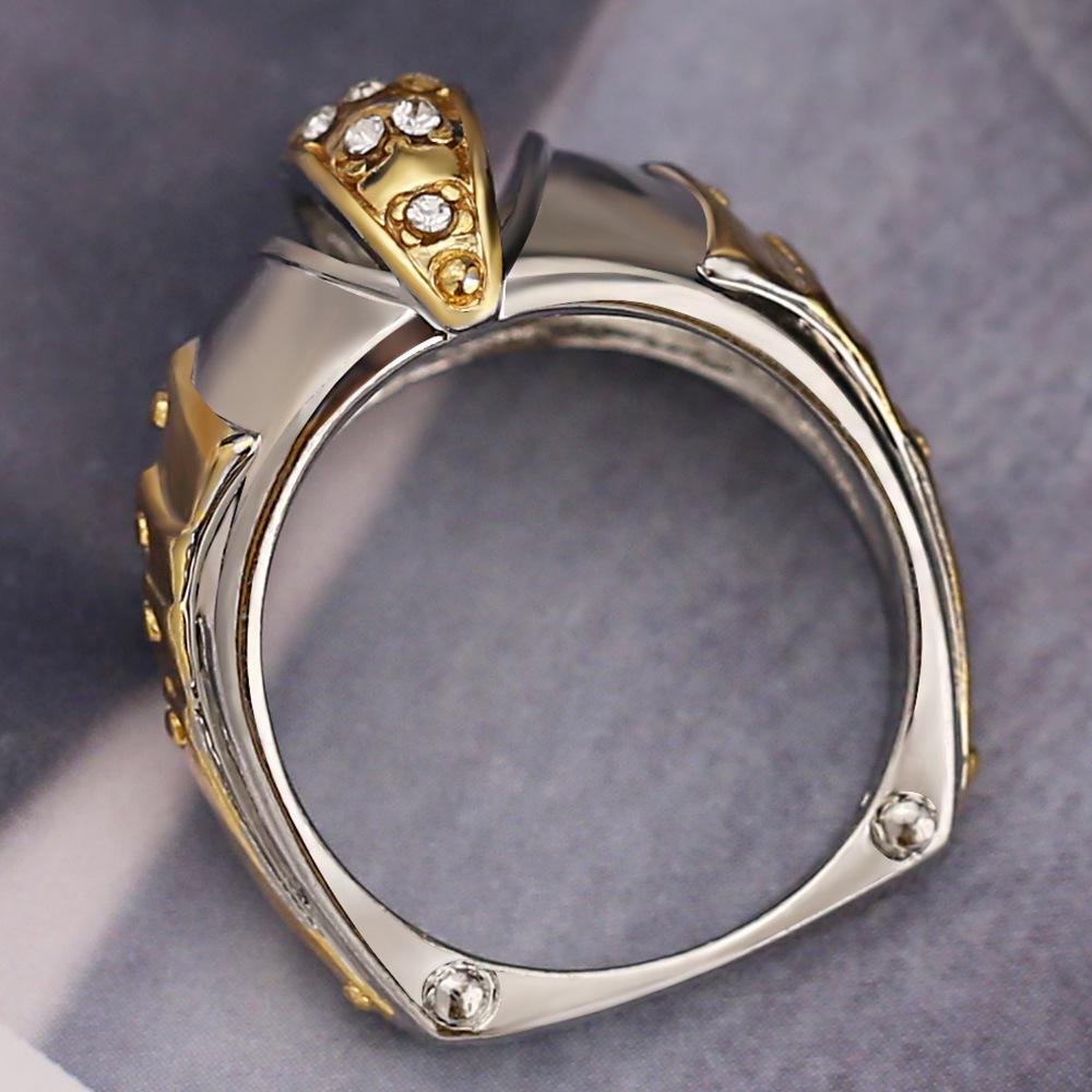Creative Gold Fish Mouth Ring Ring, Men'S Accessories