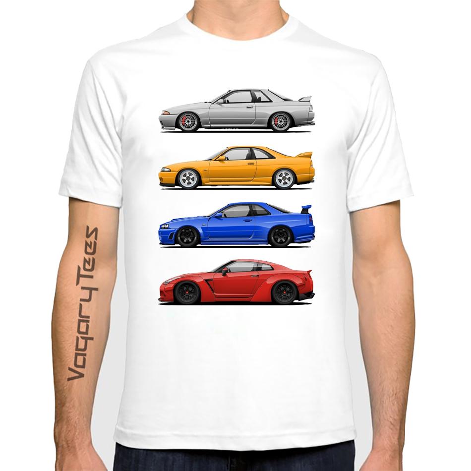 Skyline car Gtr Generation print T shirt Men Hip Hop Casual Streetwear Boy T-shirt  Man Tshirt Tops Male Clothes