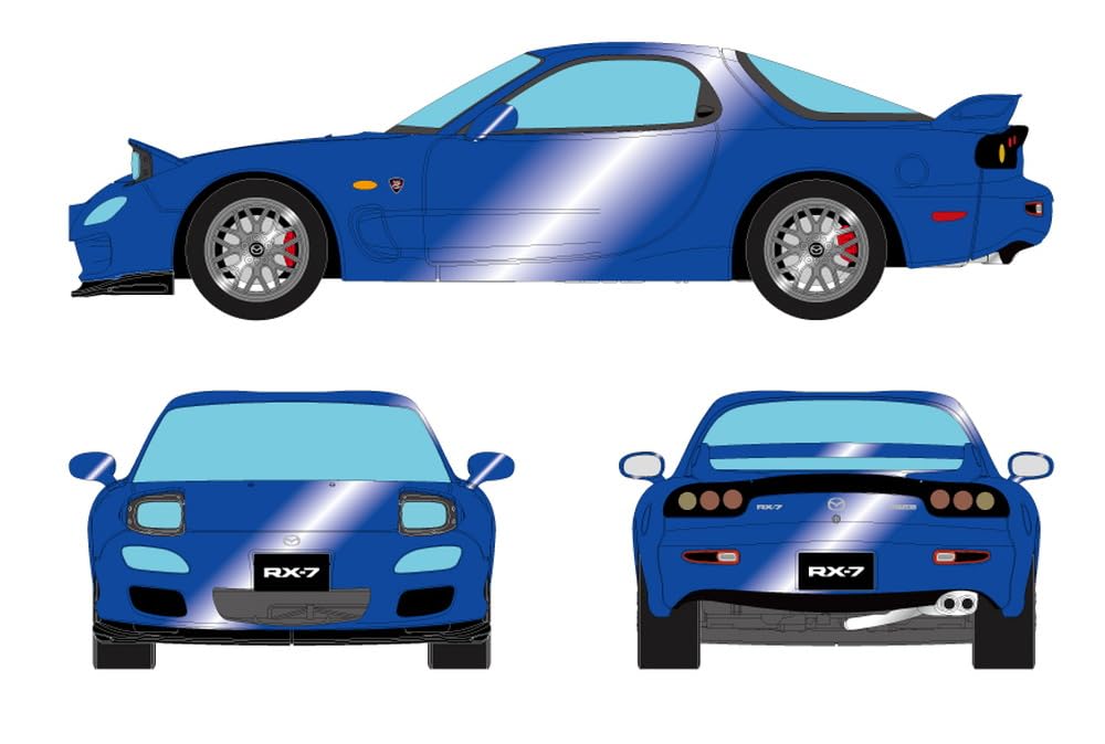 

Модель EIDOLON Mazda Spirit R Type A Фара Открытая Невинный Синий Металлик Готовая Модель EM817C 1/43 RX-7 (ФД3С)