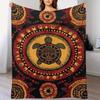Australian turtle print blanket flannel blanket for sofa office car blanket room decoration