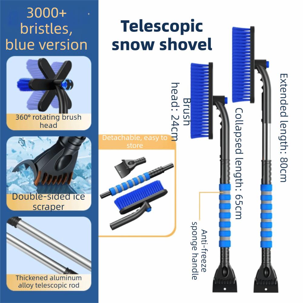 

24CM Widened Shovel Head Ice Scraping Tool 360° Rotation Car Ice Scrape Snow Removal Style4