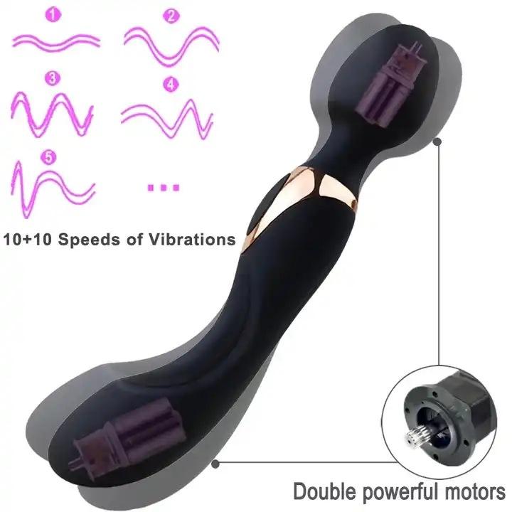 Adult Rechargeable AV Vibrator Massage Vibrator Female Masturbator Adult Fun G-point AV