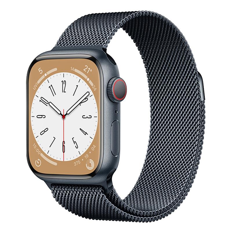 Milanesiskt armband för Apple Watch Band Strap 42mm 38mm 44mm 40mm Länkarmband i rostfritt stål Armbandsur för Iwatch 5/4/3/2/1 49mm 41mm