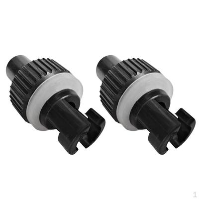 2 Stücke Nylon Schlauchboot Kajak Fuß Luftpumpe Schlauch Ventil Adapter Ruderzubehör Schwarz
