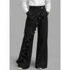 Fashion Women's Vintage Irregular High Waist Denim Trousers