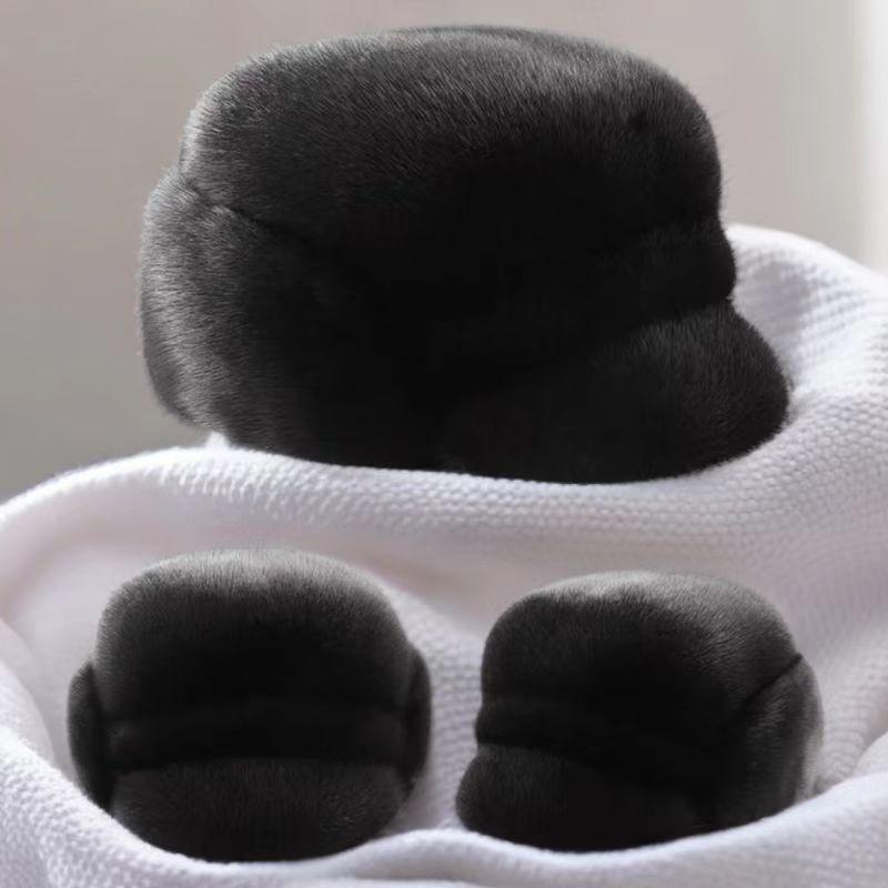 Yinxiyuan Men's Winter Mink Fur Hat - Middle-Aged and Elderly Style