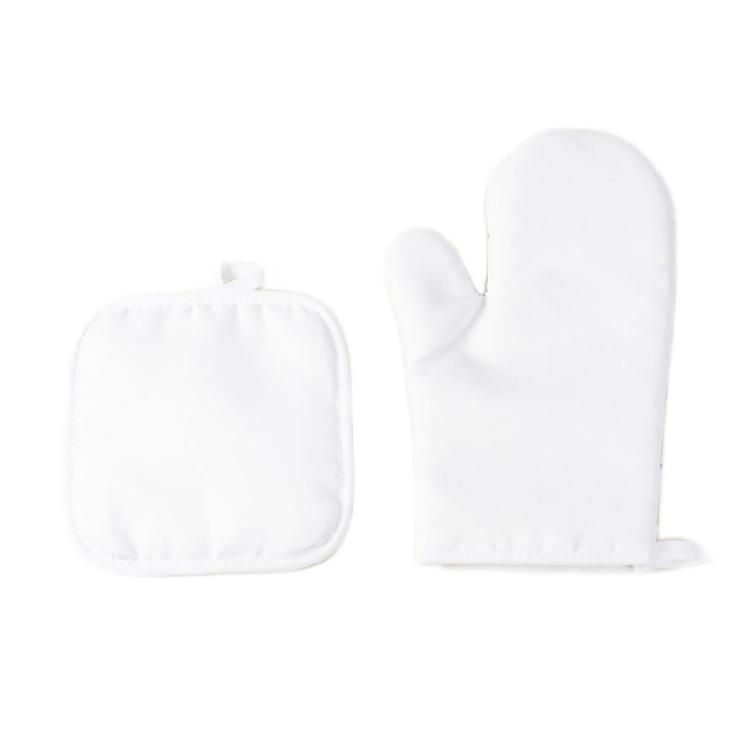 High Temperatures Resistant Kitchen Gloves And Pad Microwave Safe Pot Holder Polyester Grilling Baking Accessories