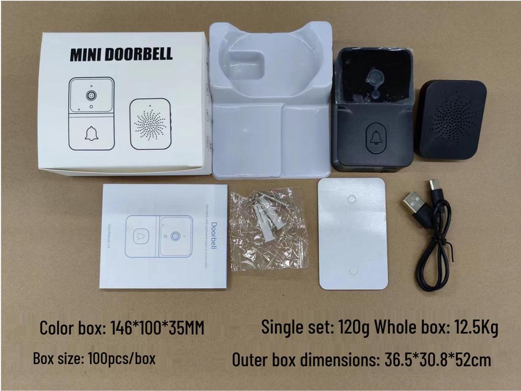 WiFi Wireless HD Smart Doorbell with Night Vision and Intercom Recording