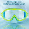 Kids Swim Goggles Anti-Leak Snork Face Guard with Nose Cover And Elastic Strap Anti-Fog UV Protection Swimming Goggles for Boys Girls Ages 3-15