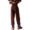 Adidas Knitted Sweatpants Women's Chocolate Moderate Straight Fit Pants (Unisex) Knitted Sweatpants IJ0575