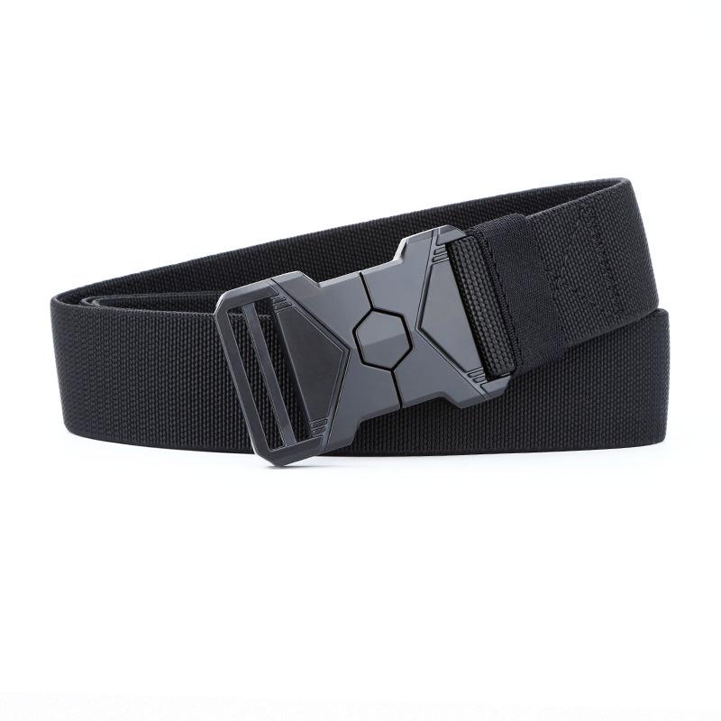 Outdoor Tactical Quick-Release Elastic Belt with Adjustable Interlocking Buckle for Youth Military Training