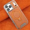 Applicable to Apple 17promax mobile phone case Magnetic suction iPhone17air rotating bracket 16 anti-drop 15por leather case