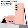 For Samsung Galaxy Z Fold7 5G Case Hinge Protection PC Phone Cover with Stylus/Stylus Slot