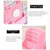 Cage Accessories 2 in 1 Hay Feeder Indoor Use Fixed Grass Rack Rabbit Hay Rack Chew-Proof Anti-Tip Small Animal Feeder Rabbits