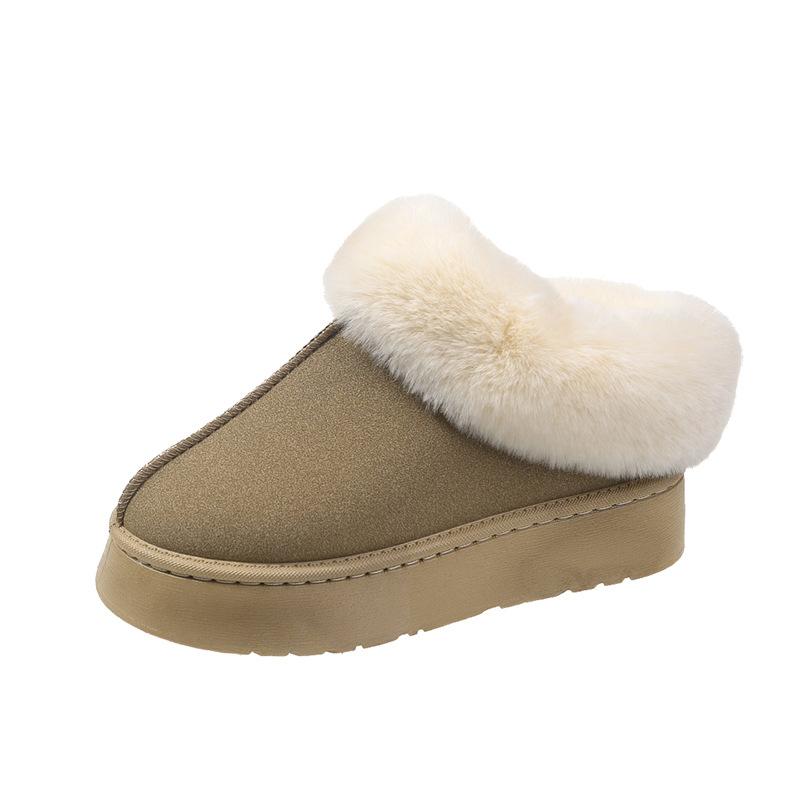 thick-soled warm snow boots women's winter thickened fluffy mouth comfortable student casual cotton shoes