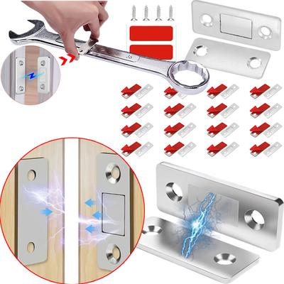 Door Magnet Self Adhesive Magnetic Cabinet Catches Invisible Magnets Door Stopper Patch Furniture Drawer Window  Closer Latch