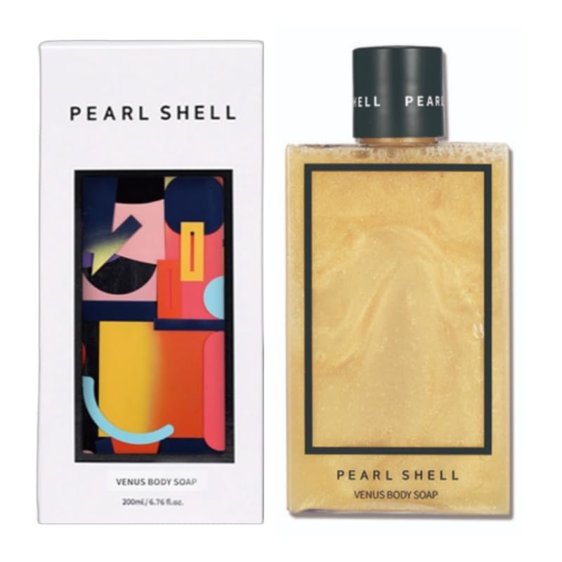 

PEARL SHELL Body Soap Venus 200ml Vegan Luxury Pearl Shell Body Wash (Gold)