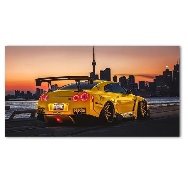 Modern Supercar Wall Art Oil Painting GT Car Wall Picture Supercar Poster