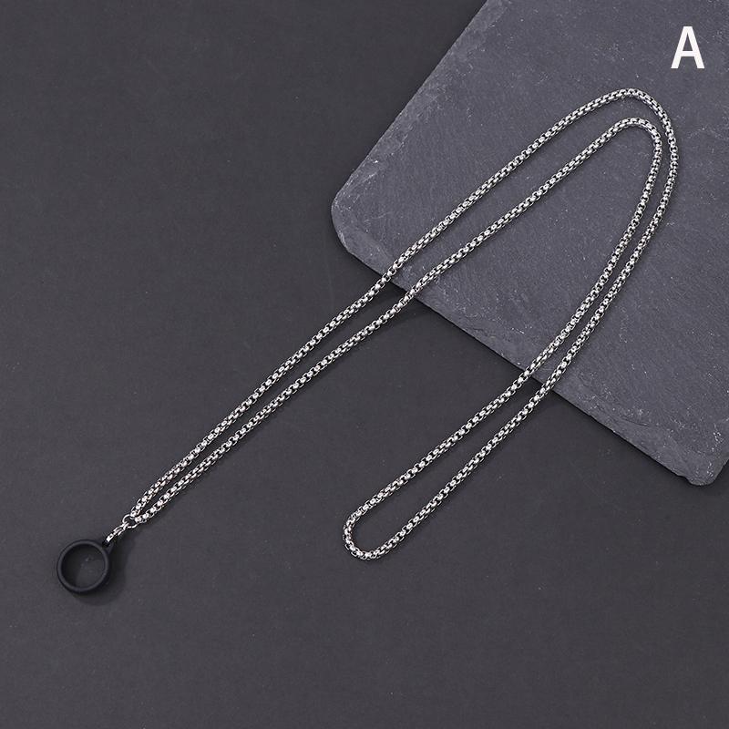 

Шнурок для ручки против потери, защита от падения, портативная металлическая цепочка-ожерелье, металлический шнурок-слинг, цепочка «змеиная кость» с кольцом для мусора