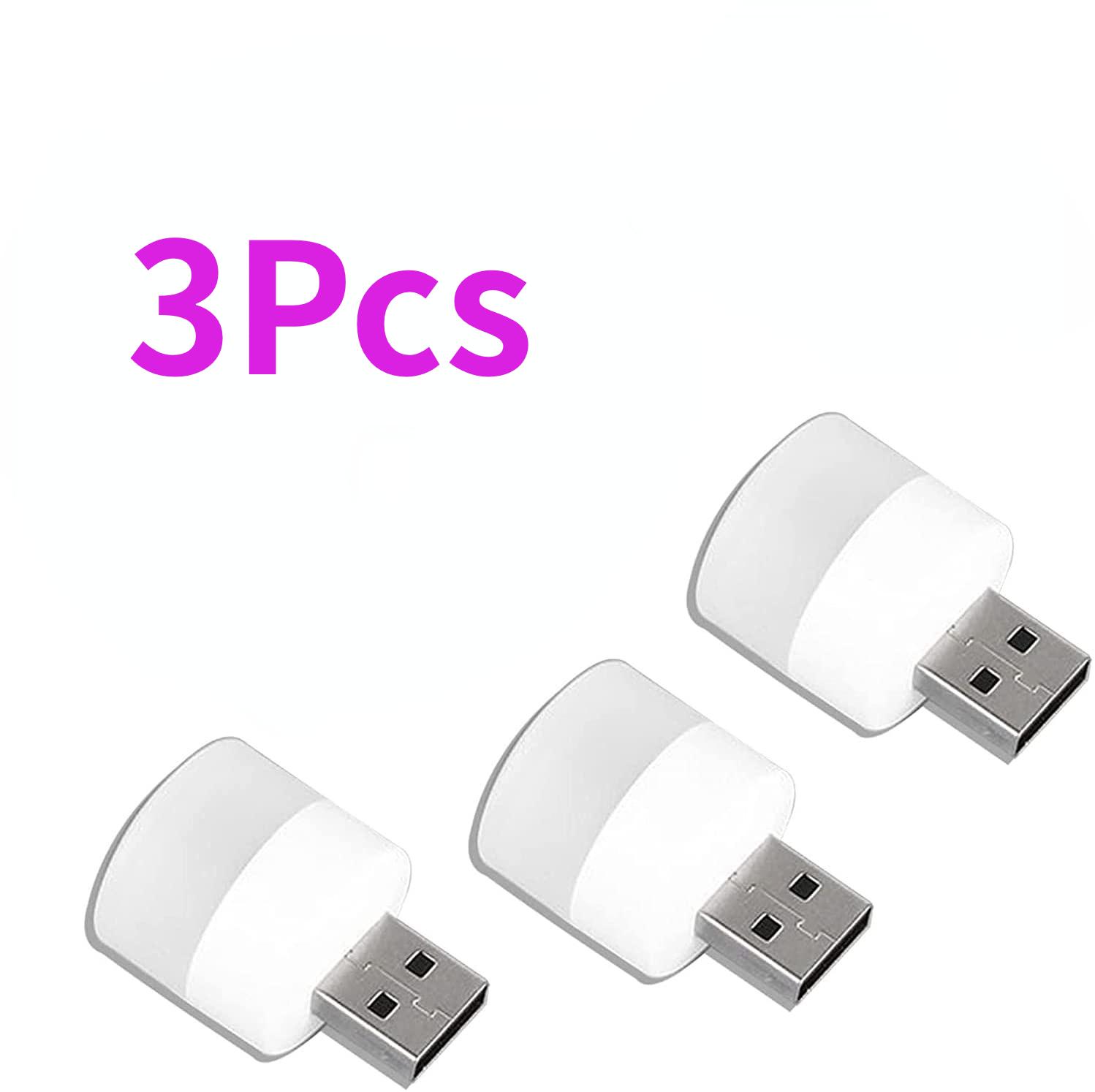 

3 шт., мини-USB-разъем, лампа, компьютер, мобильная зарядка, маленькая книжная лампа, светодиодный светильник для защиты глаз, ночник белый
