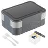 BPA-Free Plastic Bento Box Kids Adults Microwave-Safe Leakproof Lunch Container Double-Layer Food Storage In 9 Colors