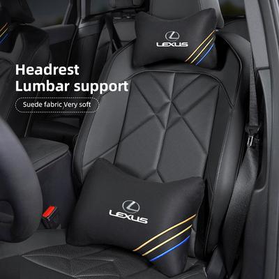 Sleutelhanger Suede Autostoel Hoofdsteun Lendenkussen Voor Fsport RX330 IS250 Ct200h ES300h RX350 IS300h Auto Interieur Hoofdsteun