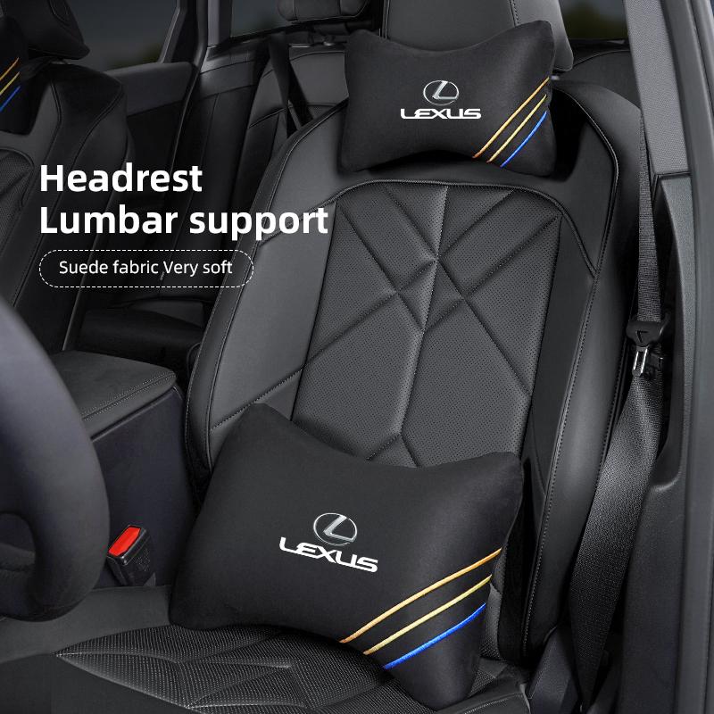 Sleutelhanger Suede Autostoel Hoofdsteun Lendenkussen Voor Lexus Fsport RX330 IS250 Ct200h ES300h RX350 IS300h Auto Interieur Hoofdsteun
