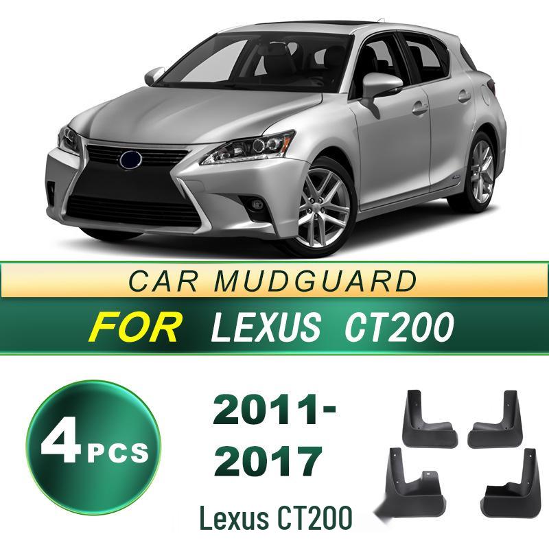 2011-2017 Lexus CT200 Mud Flaps: Soft Rubber Upgrade Accessories