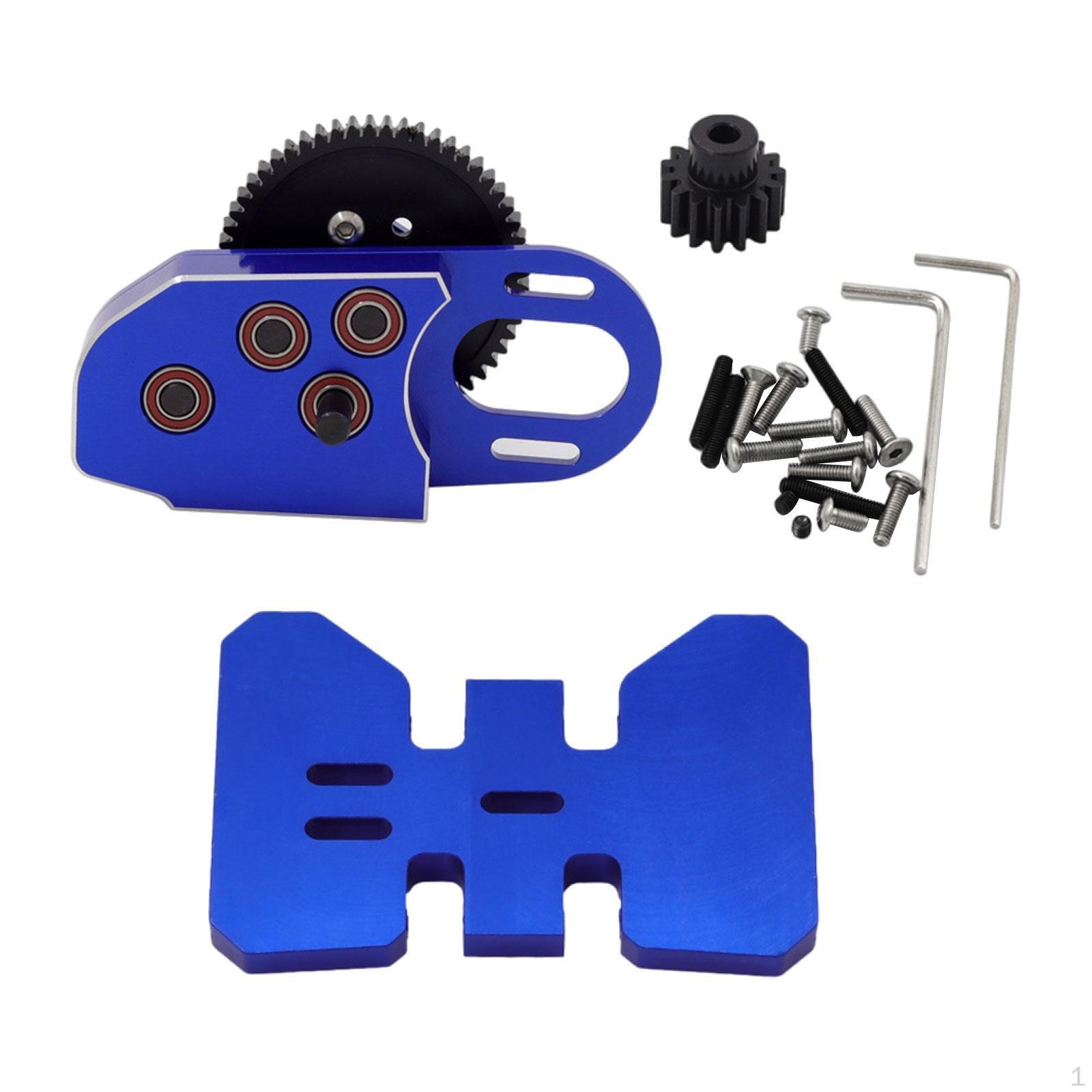 

1/10 RC Gearbox Part 2Low Middle Transmission Box for Crawler Car Truck Hobby синій