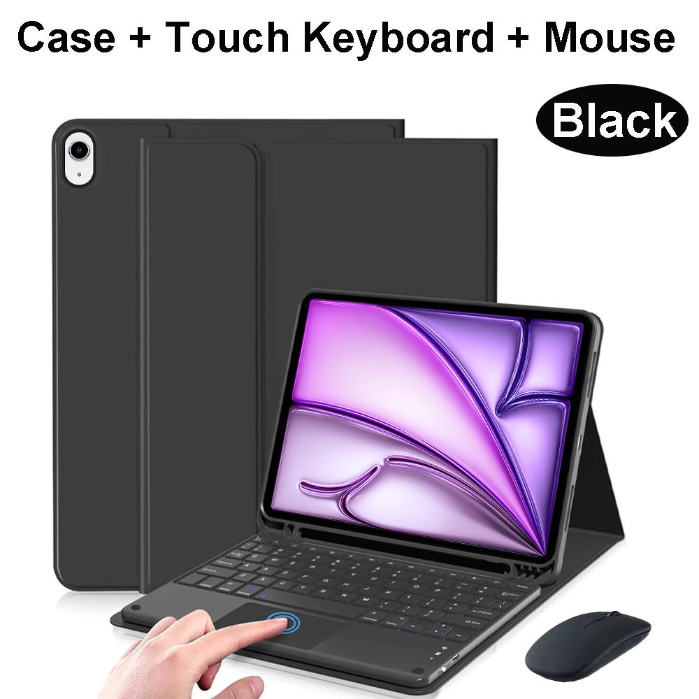 Case for iPad Air 11 Inch (M2) (M3) ,Bluetooth Keyboard Cover for iPad Air 4th 5th 10.9-inch