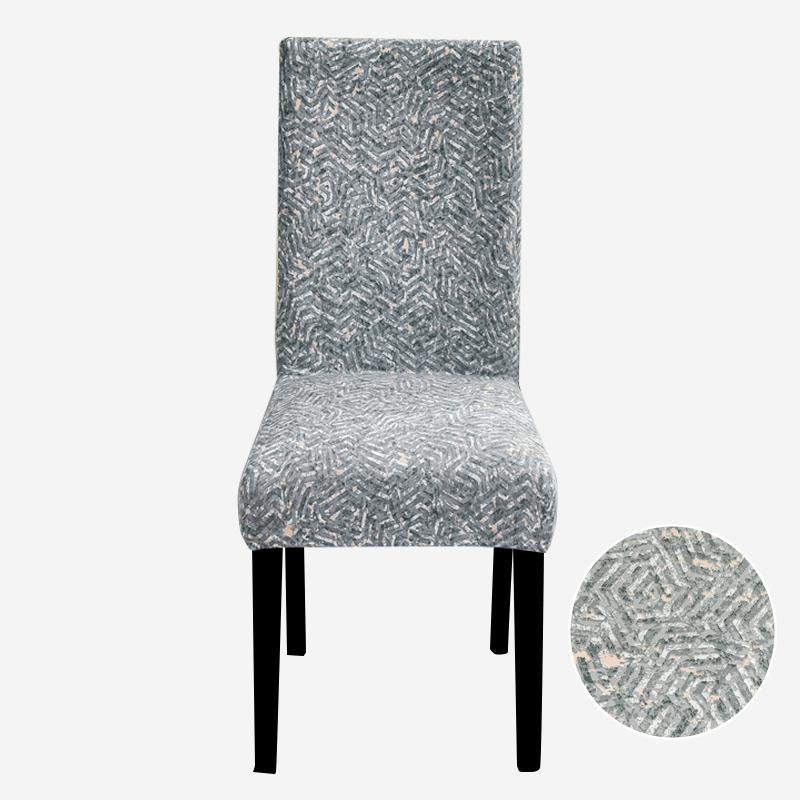 Bedruckter Stuhlbezug, elastischer Küchensitzbezug, Stretch-Spandex-Stuhlbezüge für Esszimmer, Hochzeit, Hotel, Bankett, waschbar, 1 Stück