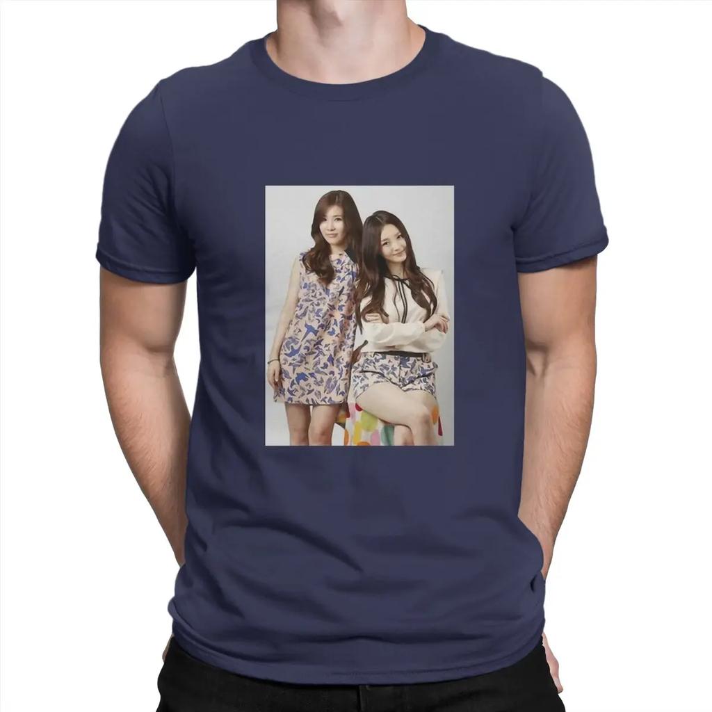 Korean Duo Group T Shirts Cotton Casual T-Shirts Round Neck Davichi Tee Shirt Short Sleeve Clothes Gift Idea Unisex