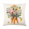 Cartoon Black and White Check Rabbit Print Pillow Cover Home Living Room Cushion Cover Pillow Cover