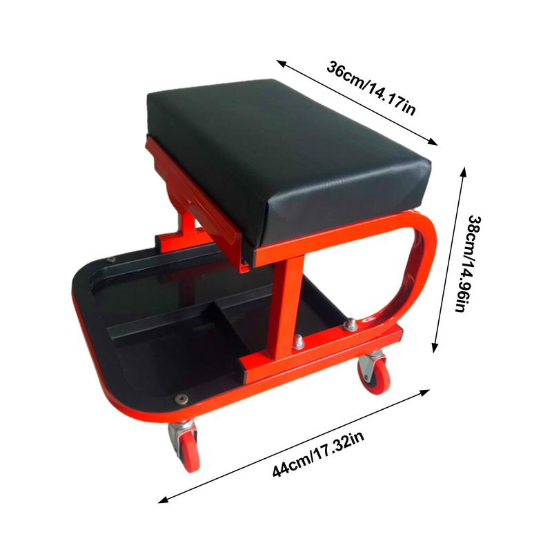 Multifunctional Auto Repair Tool Storage Stool Garage Seat Car Repair Mechanic Tools With Drawer Auto Maintenance Accessories