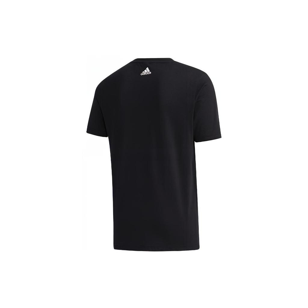 Adidas T Shirts Men's Black Crew Neck Moderate Straight Fit GH4419
