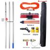 Portable Telescopic Solar Panel Cleaning Brush with Water Flow