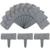 10PCS Gifts Imitation Stone Garden Fence Splicable DIY Garden Fences Modular Fences Decorative Plant Support Stake